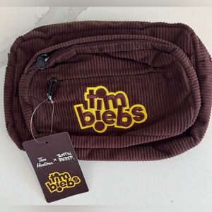 NEW Tim Hortons x Justin Bieber "Timbiebs" brown fanny pack cross body belt bag